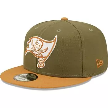Мужская двухцветная кепка New Era оливково-коричневого цвета Tampa Bay Buccaneers 9FIFTY Snapback