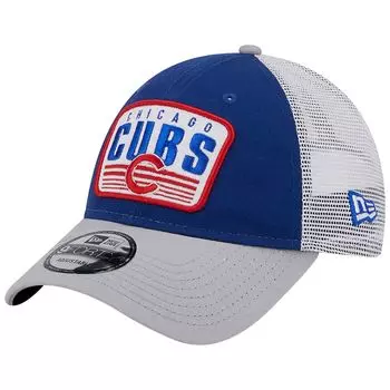 Мужская двухцветная кепка с нашивкой New Era Royal Chicago Cubs 9FORTY Snapback