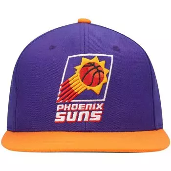 Мужская двухцветная кепка Snapback 2.0 Mitchell & Ness фиолетового/оранжевого цвета Phoenix Suns Hardwood Classics Team