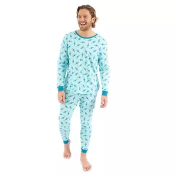 Мужская двухкомпонентная хлопковая пижама Sharks Leveret, цвет sharks royal blue