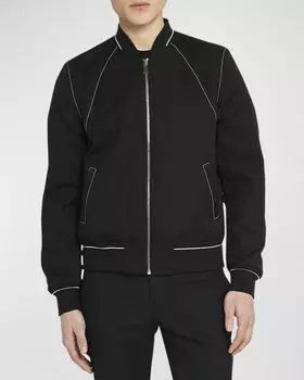 Мужская двусторонняя куртка-бомбер с ремнями безопасности Alexander McQueen, цвет Black