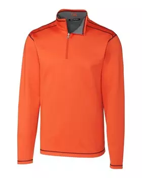 Мужская двусторонняя трикотажная куртка Cutter & Buck Evergreen, цвет College Orange