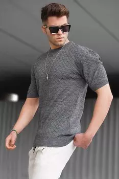 Мужская дымчатая футболка 5683 MADMEXT