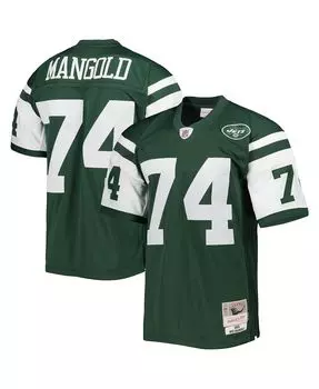 Мужская джерси Ника Мангольда зеленого цвета New York Jets 2006 Legacy Replica Джерси Mitchell & Ness