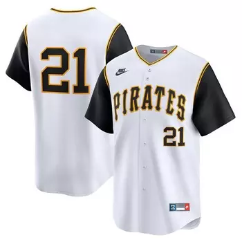 Мужская джерси Nike Roberto Clemente White Pittsburgh Pirates Throwback Cooperstown Limited, цвет Pir White