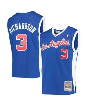 Мужская джерси quentin richardson royal la clippers 2002-03 hardwood classics swingman Mitchell & Ness