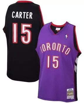 Мужская джерси vince carter purple toronto raptors 1999-2000 hardwood classics swingman Mitchell & Ness, фиолетовый