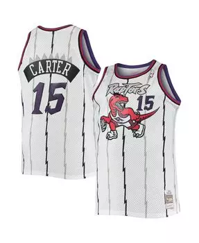 Мужская джерси vince carter white toronto raptors big and tall hardwood classics swingman Mitchell & Ness, белый