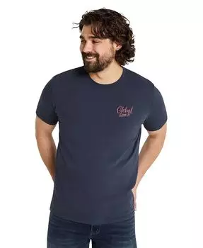 Мужская джинсовая футболка с круглым вырезом Global, большая и Высокий Johnny Bigg, синий