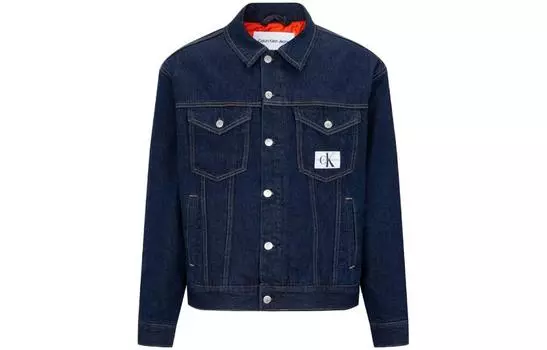 Мужская джинсовая куртка Calvin Klein, цвет Dark Blue Denim
