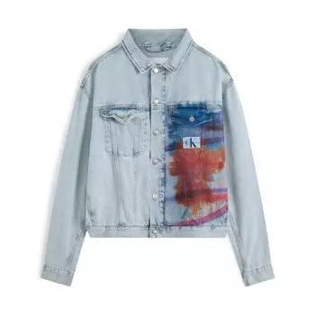 Мужская джинсовая куртка Calvin Klein, цвет Denim Light Blue
