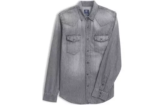 Мужская джинсовая куртка GAP, цвет Concrete ash
