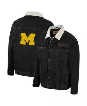 Мужская джинсовая куртка на пуговицах в стиле вестерн x Wrangler Charcoal Michigan Wolverines Western Colosseum, серый
