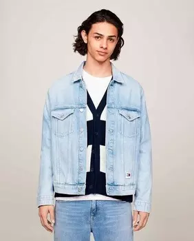 Мужская джинсовая куртка стандартного кроя Tommy Jeans, светло-синий