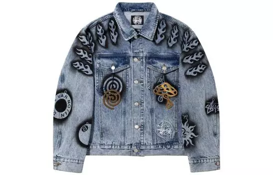 Мужская джинсовая куртка Stussy, цвет Blue