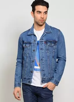 Мужская джинсовая куртка TRUCKER Neon Navy Blue 72334-0130 Levis, темно-синий