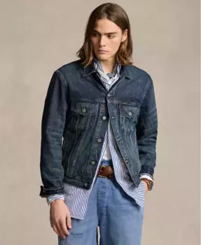 Мужская джинсовая куртка Trucker Polo Ralph Lauren, синий