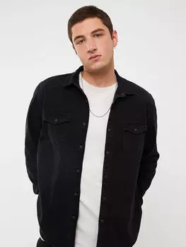 Мужская джинсовая рубашка стандартной посадки с длинным рукавом Xside