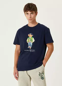 Мужская джинсовая сумка в стиле пэчворк Polo Ralph Lauren, индиго