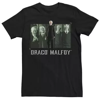 Мужская ежегодная футболка Harry Potter Deathly Hallows 2 Draco Licensed Character, черный