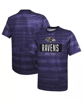 Мужская фиолетовая футболка baltimore ravens combine authentic sweep New Era, фиолетовый