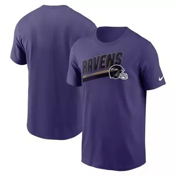 Мужская фиолетовая футболка Baltimore Ravens Essential Blitz Lockup Nike