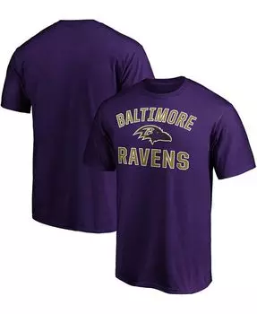 Мужская фиолетовая футболка Baltimore Ravens Victory Arch Fanatics, фиолетовый
