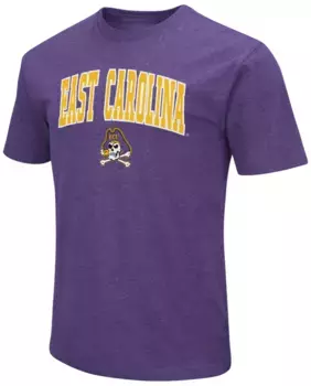 Мужская фиолетовая футболка Colosseum East Carolina Pirates