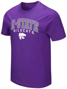 Мужская фиолетовая футболка Colosseum Kansas State Wildcats