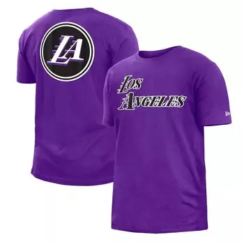 Мужская фиолетовая футболка Los Angeles Lakers 2022/23 City Edition Big & Tall New Era