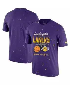 Мужская фиолетовая футболка Los Angeles Lakers Courtside Splatter Nike