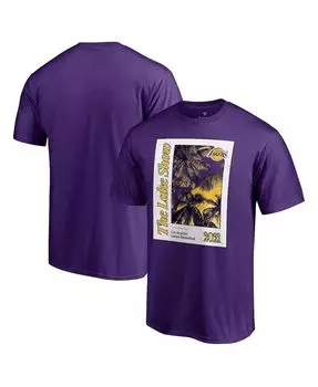 Мужская фиолетовая футболка los angeles lakers the lake show из коллекции hometown Fanatics, фиолетовый
