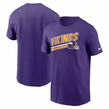 Мужская фиолетовая футболка Minnesota Vikings Essential Blitz Lockup Nike