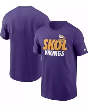 Мужская фиолетовая футболка Minnesota Vikings Hometown Collection Skol Nike, фиолетовый