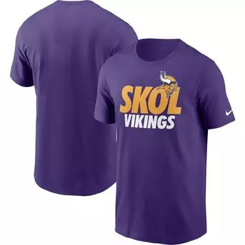 Мужская фиолетовая футболка Minnesota Vikings Hometown Collection Skol Nike
