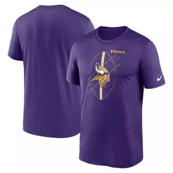 Мужская фиолетовая футболка Minnesota Vikings Legend Icon Performance Nike