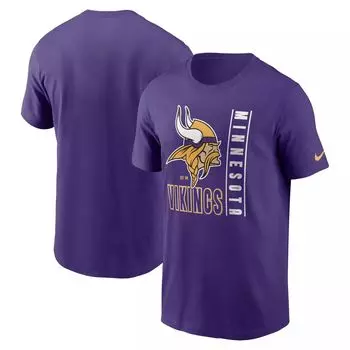 Мужская фиолетовая футболка Minnesota Vikings Lockup Essential Nike