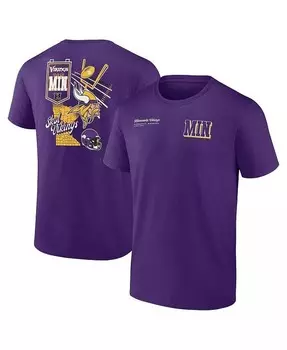 Мужская фиолетовая футболка Minnesota Vikings с разделенной зоной Fanatics, фиолетовый