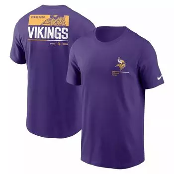 Мужская фиолетовая футболка Minnesota Vikings Team Incline Nike