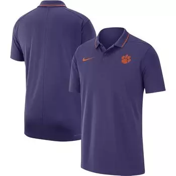 Мужская фиолетовая футболка-поло Clemson Tigers 2023 Coach Performance Performance Nike