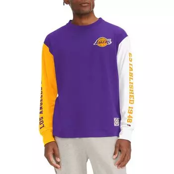 Мужская фиолетовая футболка с длинным рукавом Tommy Jeans Los Angeles Lakers Richie Color Block