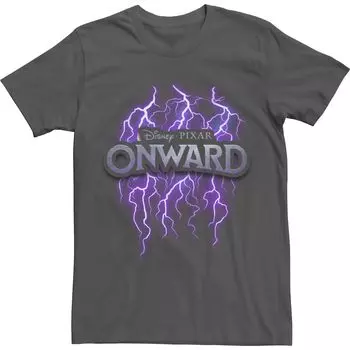 Мужская фиолетовая футболка с логотипом Disney/Pixar Onward и молниями Licensed Character