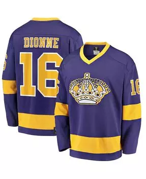 Мужская фиолетовая футболка с логотипом Marcel Dionne Los Angeles Kings Premier отколовшегося игрока в отставке Fanatics, фиолетовый