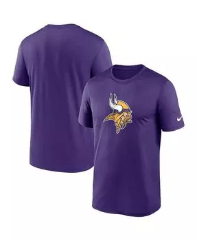 Мужская фиолетовая футболка с логотипом Minnesota Vikings Legend Performance Nike, фиолетовый