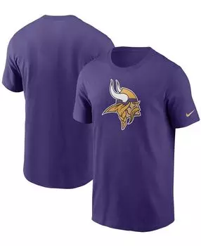 Мужская фиолетовая футболка с логотипом minnesota vikings primary Nike, фиолетовый