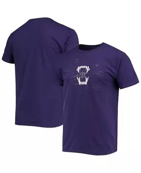 Мужская фиолетовая футболка washington huskies gaiter jaws Champion, фиолетовый