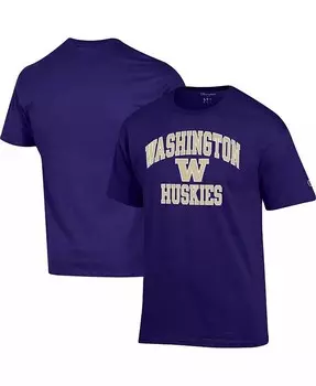 Мужская фиолетовая футболка Washington Huskies High Motor Champion, фиолетовый