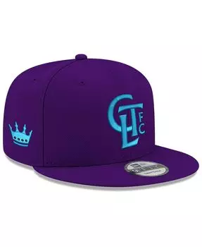 Мужская фиолетовая кепка Charlotte FC Snapback 9FIFTY с крючком из джерси Charlotte FC New Era