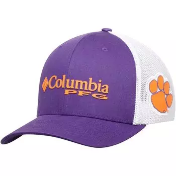 Мужская фиолетовая кепка Columbia Clemson Tigers Collegiate PFG Flex Hat