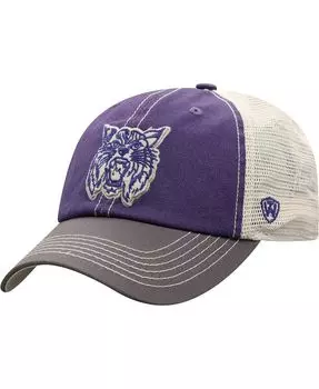 Мужская фиолетовая кепка Kansas State Wildcats Offroad Trucker Snapback Top of the World
